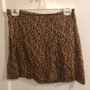 Brandy Melville Flowered mini skirt